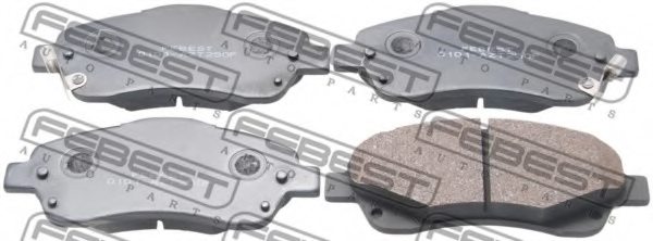 FEBEST 0101-AZT250F Brake Pad Set, disc brake
